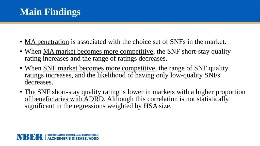 Access to High-Quality SNF Care for Medicare - slide 21 of 23