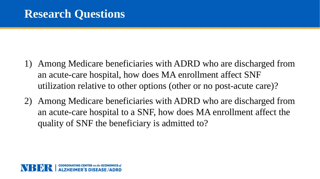 Access to High-Quality SNF Care for Medicare - slide 5 of 23