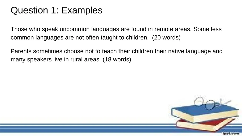 Reading Review Exam Style Questions Issues We need - slide 7 of 37