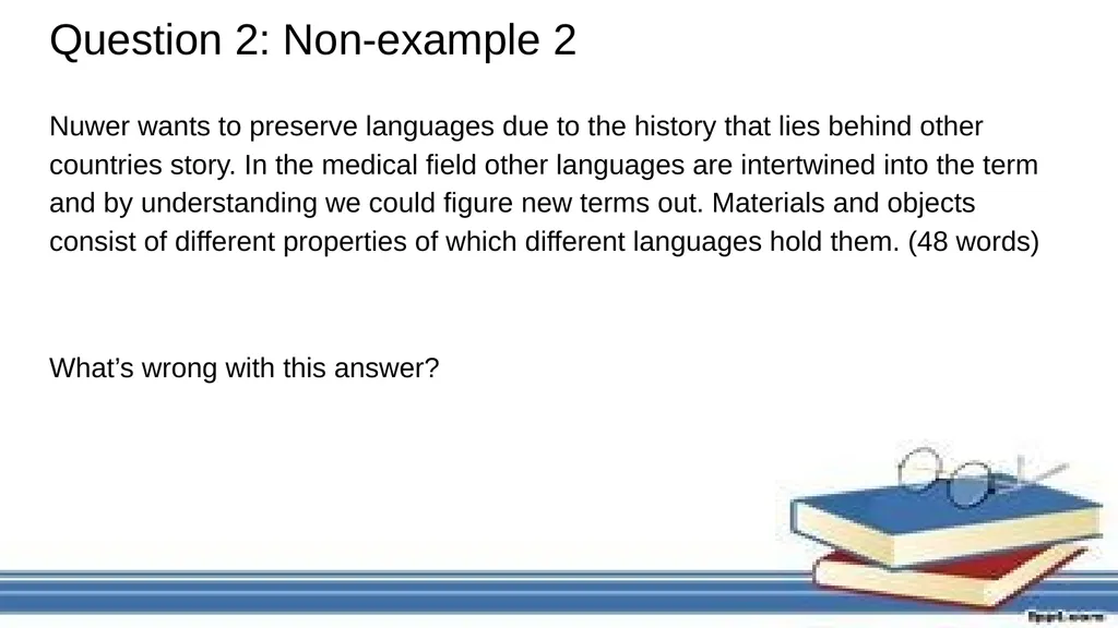 Reading Review Exam Style Questions Issues We need - slide 11 of 37