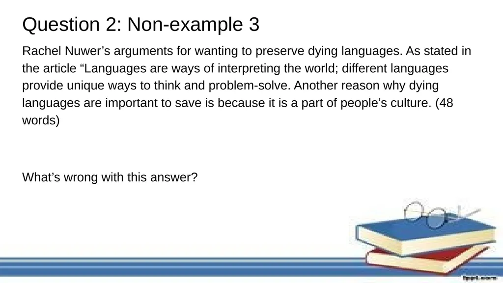 Reading Review Exam Style Questions Issues We need - slide 12 of 37