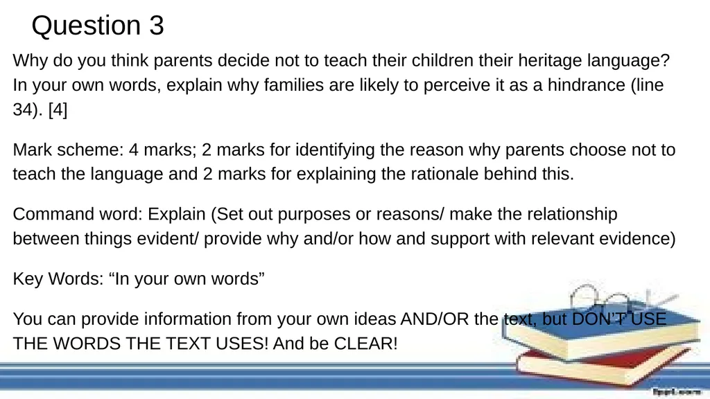 Reading Review Exam Style Questions Issues We need - slide 14 of 37