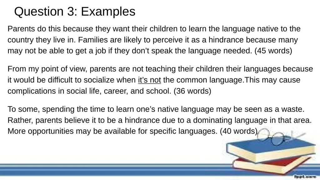 Reading Review Exam Style Questions Issues We need - slide 18 of 37