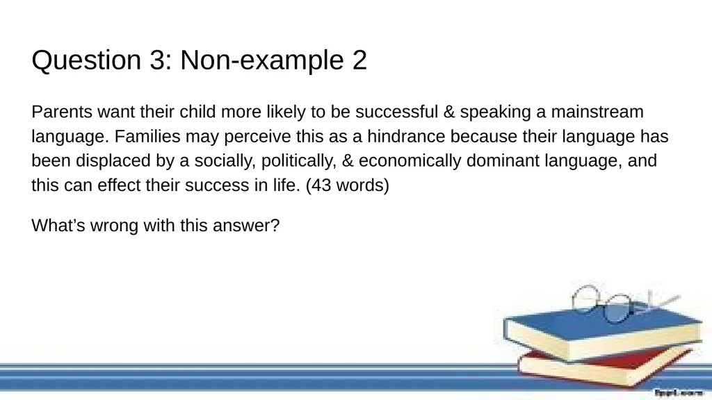 Reading Review Exam Style Questions Issues We need - slide 16 of 37