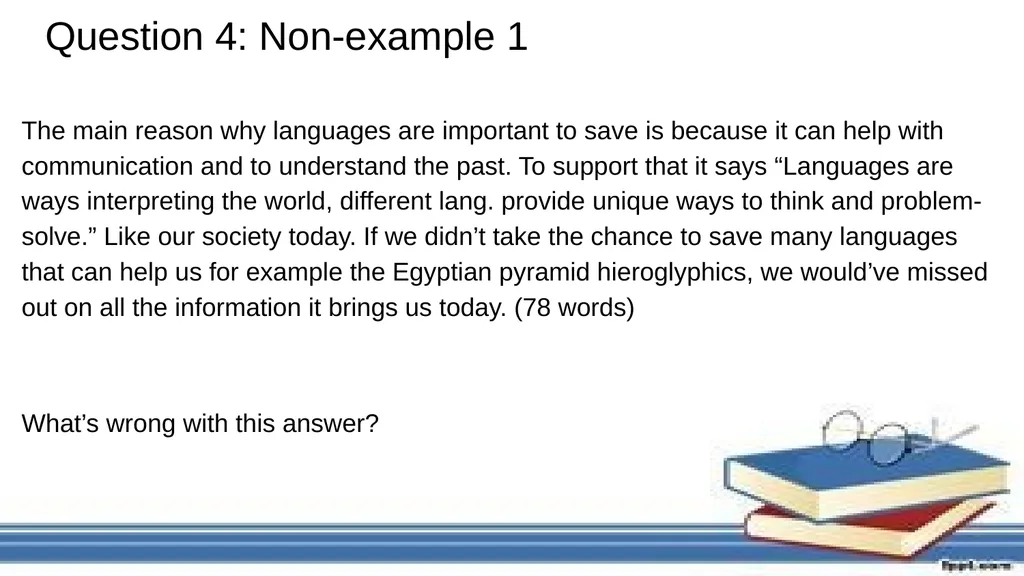 Reading Review Exam Style Questions Issues We need - slide 21 of 37