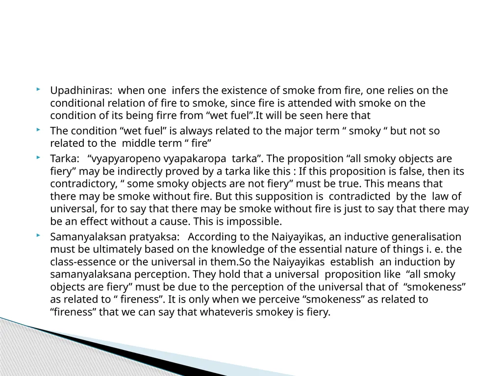 Nyaya Philosophy Inference Inference/Anumana - slide 8 of 14