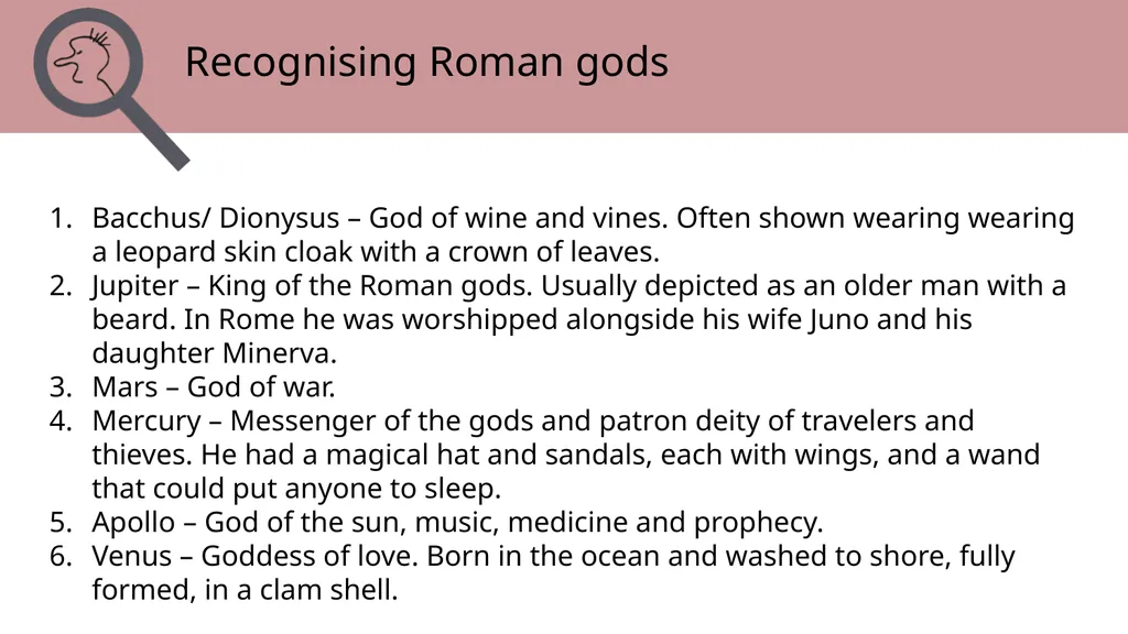 Topic 3: Roman Beliefs Chapter 2: Experiences of - slide 2 of 6