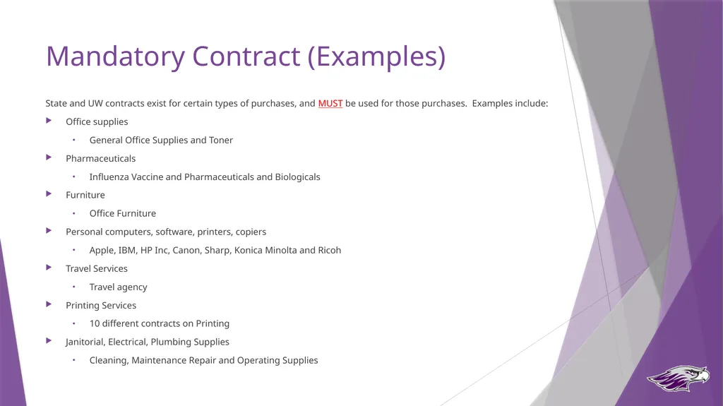 Procurement Guide State Purchasing Authority UW - slide 9 of 32