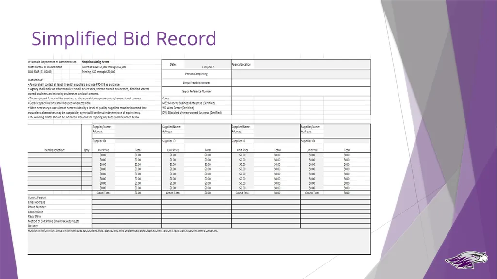 Procurement Guide State Purchasing Authority UW - slide 20 of 32