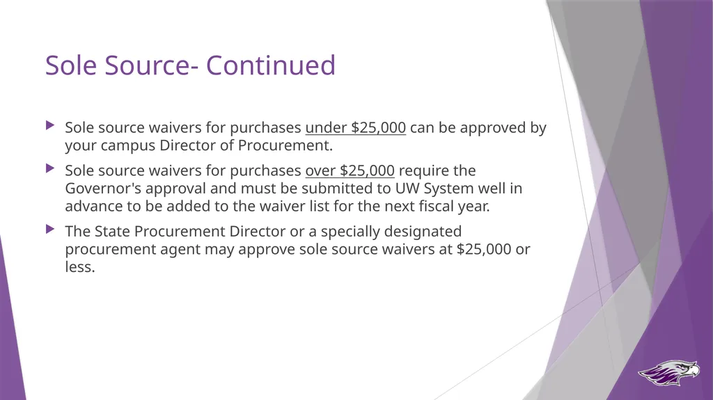 Procurement Guide State Purchasing Authority UW - slide 22 of 32