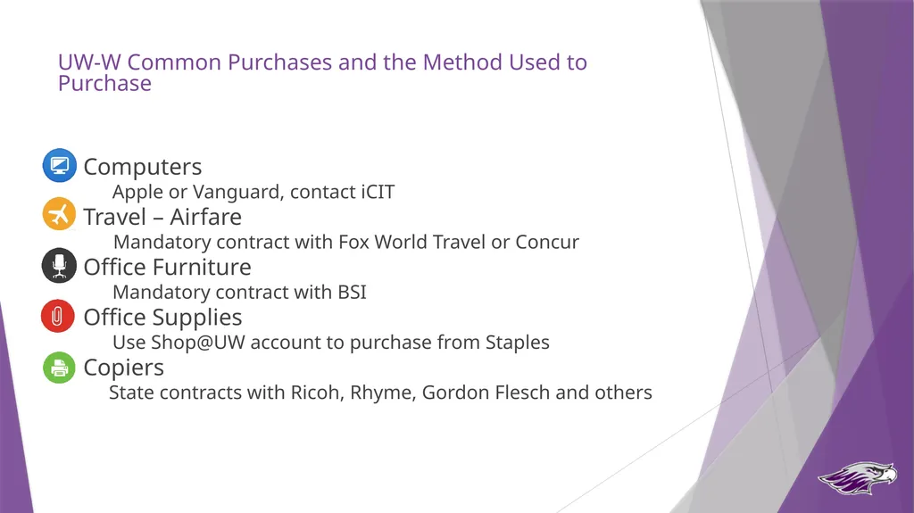 Procurement Guide State Purchasing Authority UW - slide 25 of 32