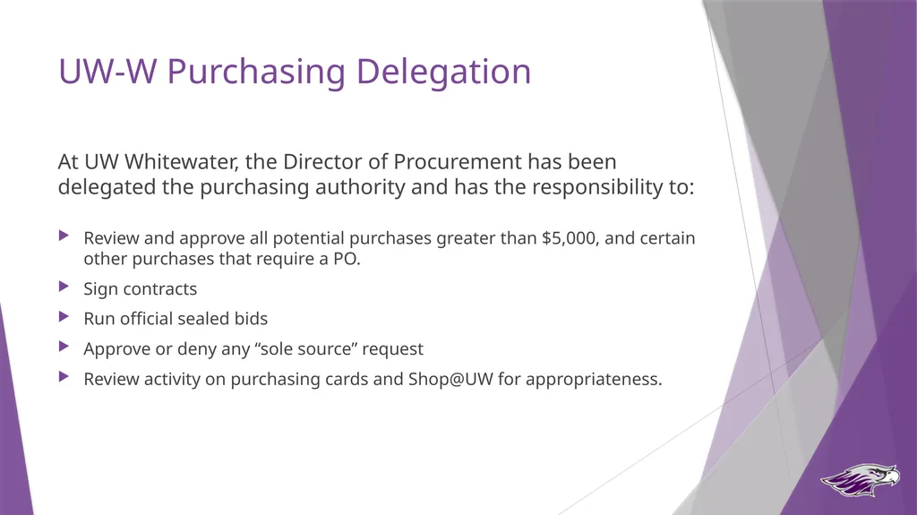 Procurement Guide State Purchasing Authority UW - slide 4 of 32