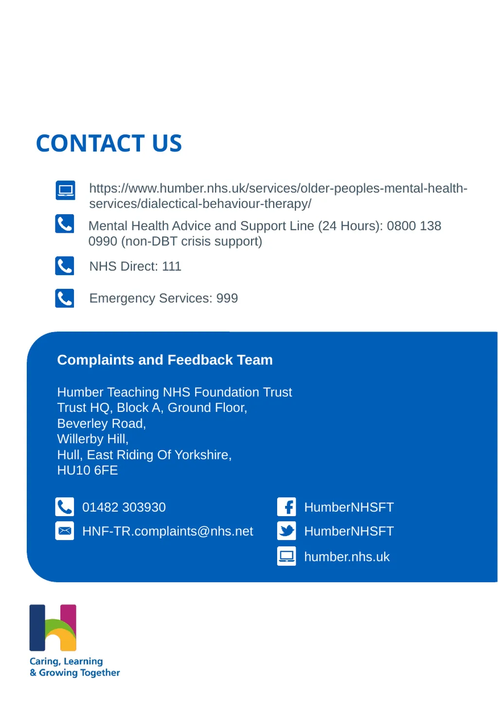 Providing comprehensive DBT across Hull and East - slide 4 of 4