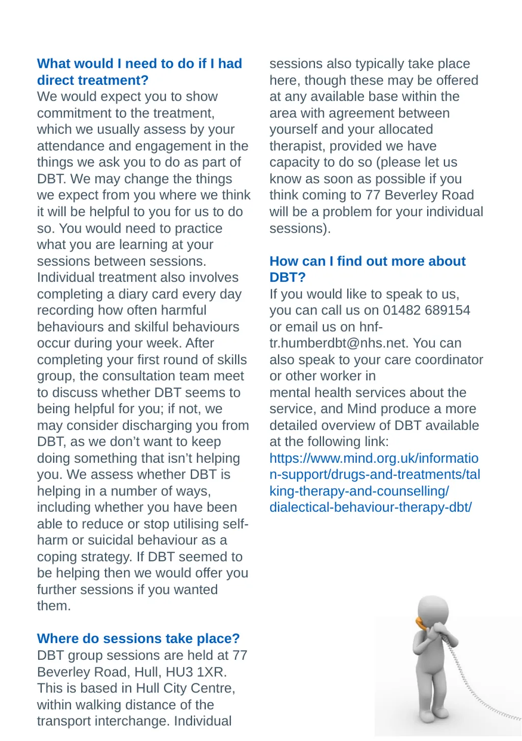 Providing comprehensive DBT across Hull and East - slide 3 of 4