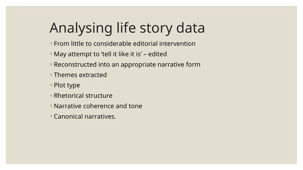 Qualitative Research Social constructionism - slide 31 of 49