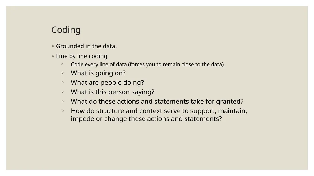 Qualitative Research Social constructionism - slide 18 of 49