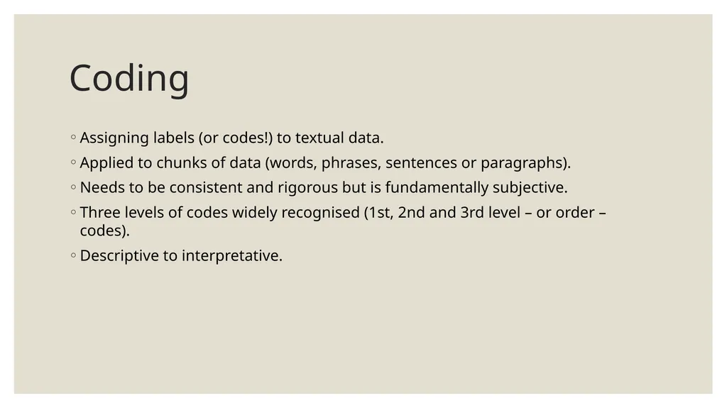 Qualitative Research Social constructionism - slide 44 of 49