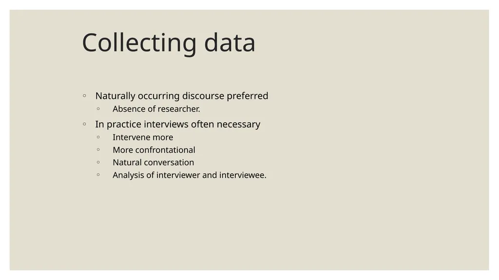 Qualitative Research Social constructionism - slide 28 of 49