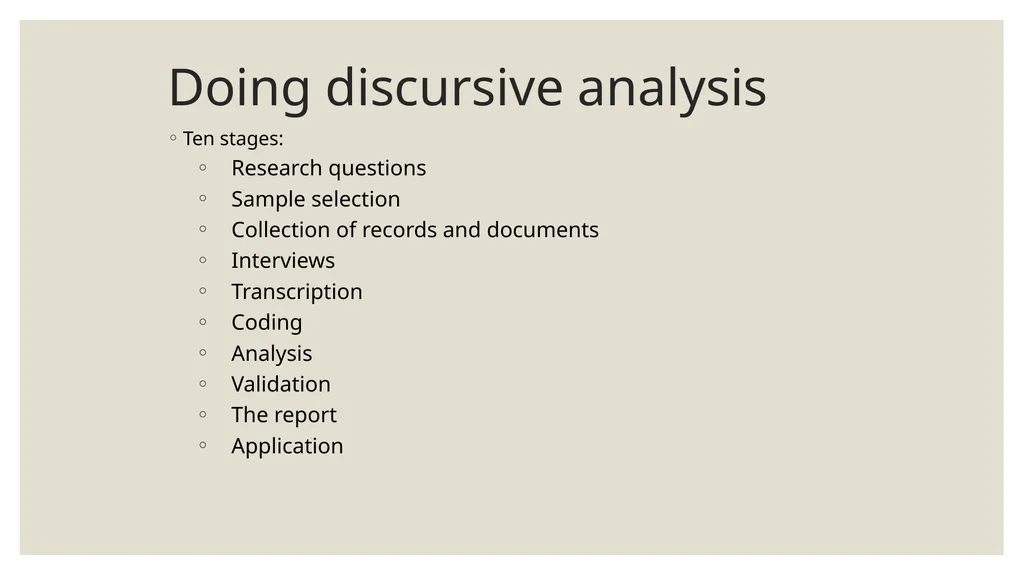 Qualitative Research Social constructionism - slide 26 of 49