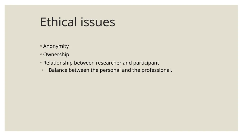 Qualitative Research Social constructionism - slide 33 of 49