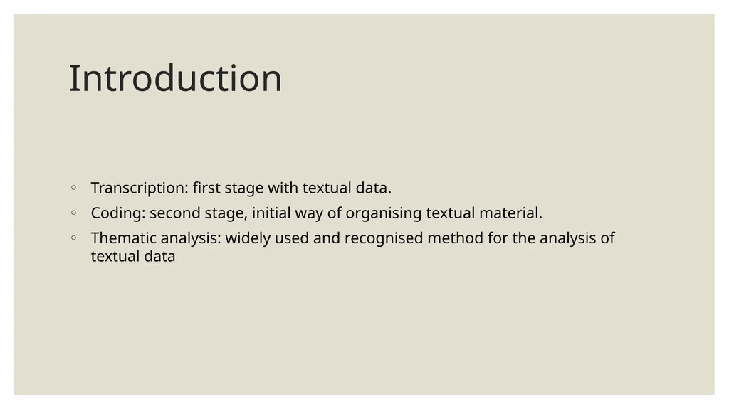 Qualitative Research Social constructionism - slide 41 of 49