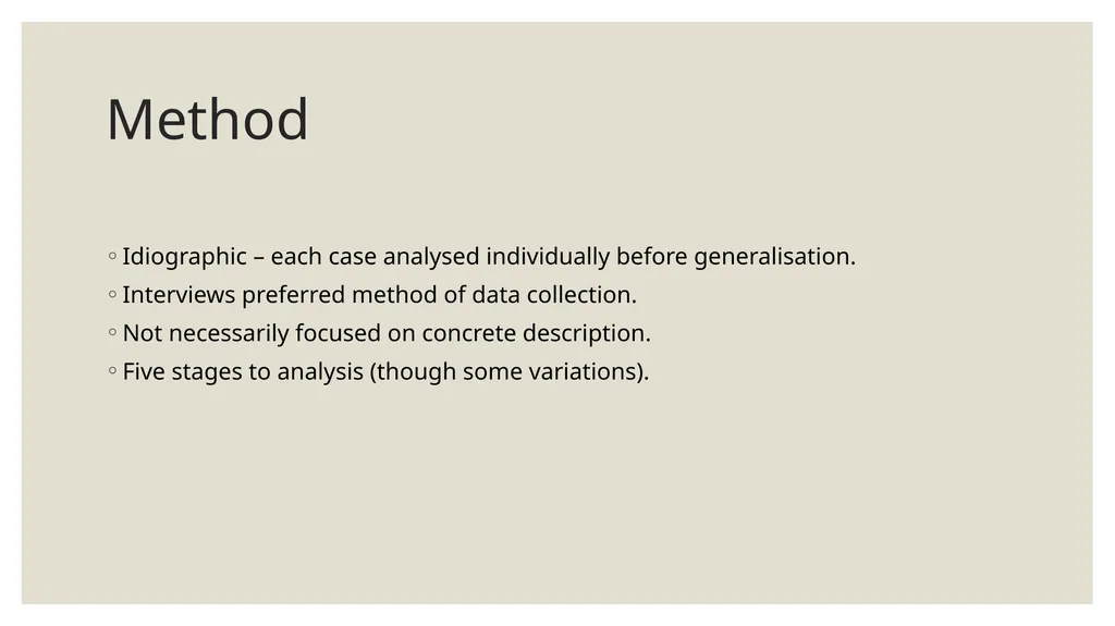 Qualitative Research Social constructionism - slide 10 of 49