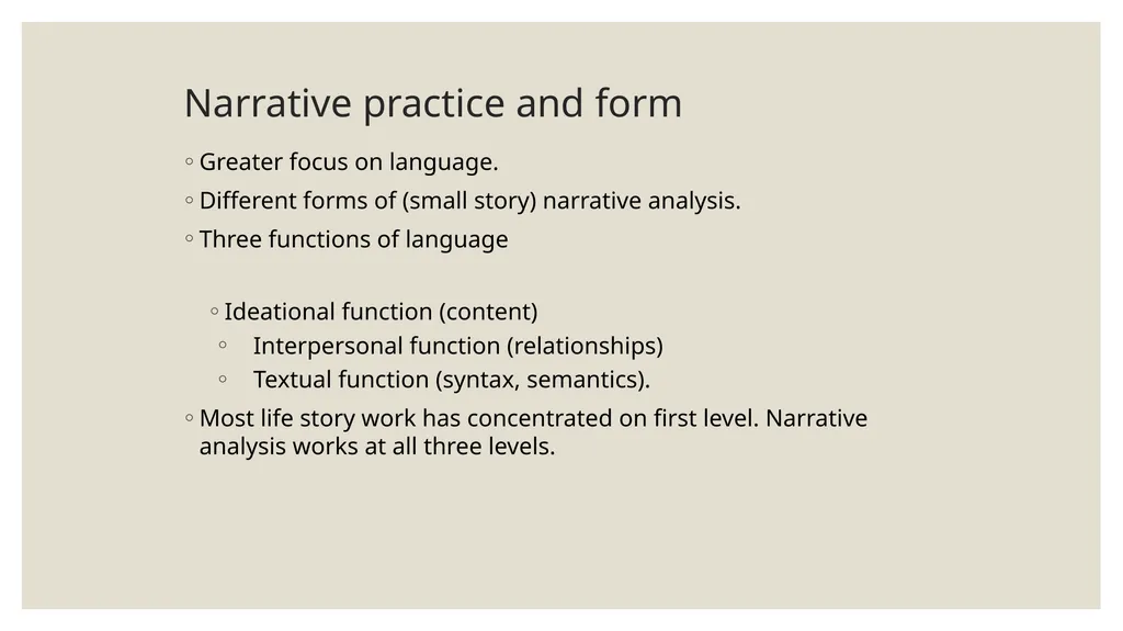 Qualitative Research Social constructionism - slide 32 of 49