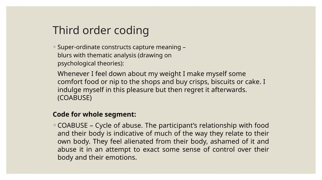 Qualitative Research Social constructionism - slide 47 of 49