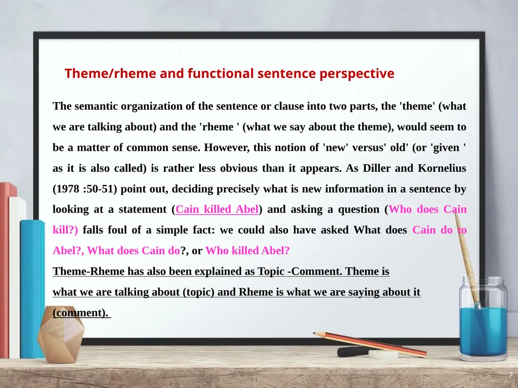 Functional Grammar Al-Mustansiriya University - slide 7 of 20