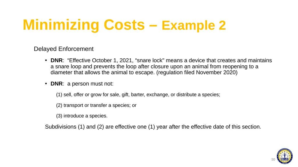 February 7, 2024 Administrative Rulemaking - slide 50 of 57