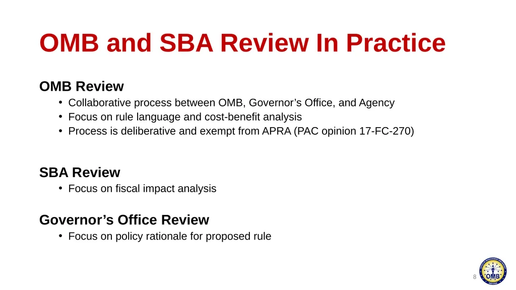February 7, 2024 Administrative Rulemaking - slide 8 of 57