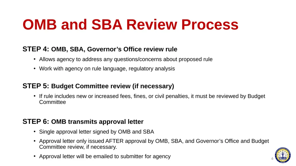 February 7, 2024 Administrative Rulemaking - slide 6 of 57