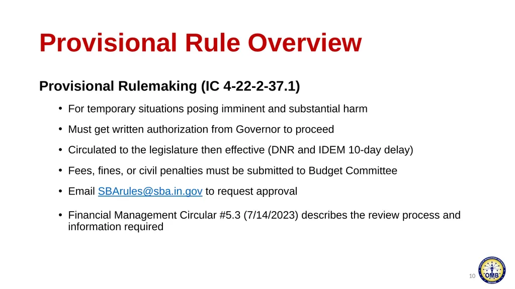 February 7, 2024 Administrative Rulemaking - slide 10 of 57
