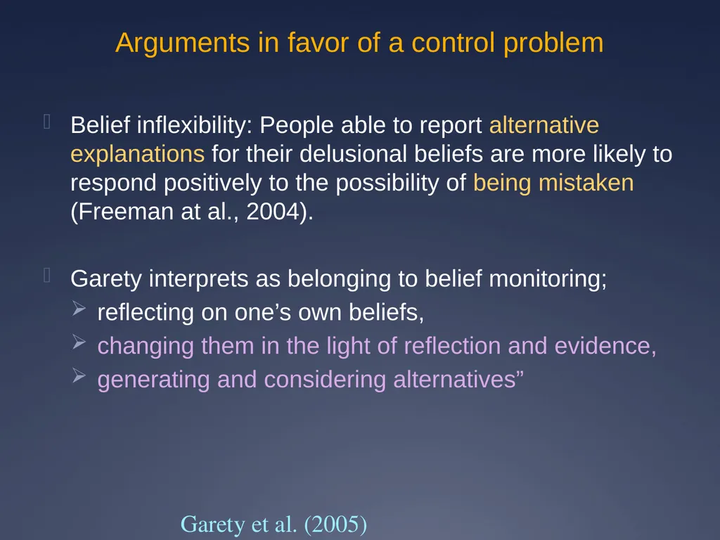 Does impaired metacognition contribute to - slide 43 of 55
