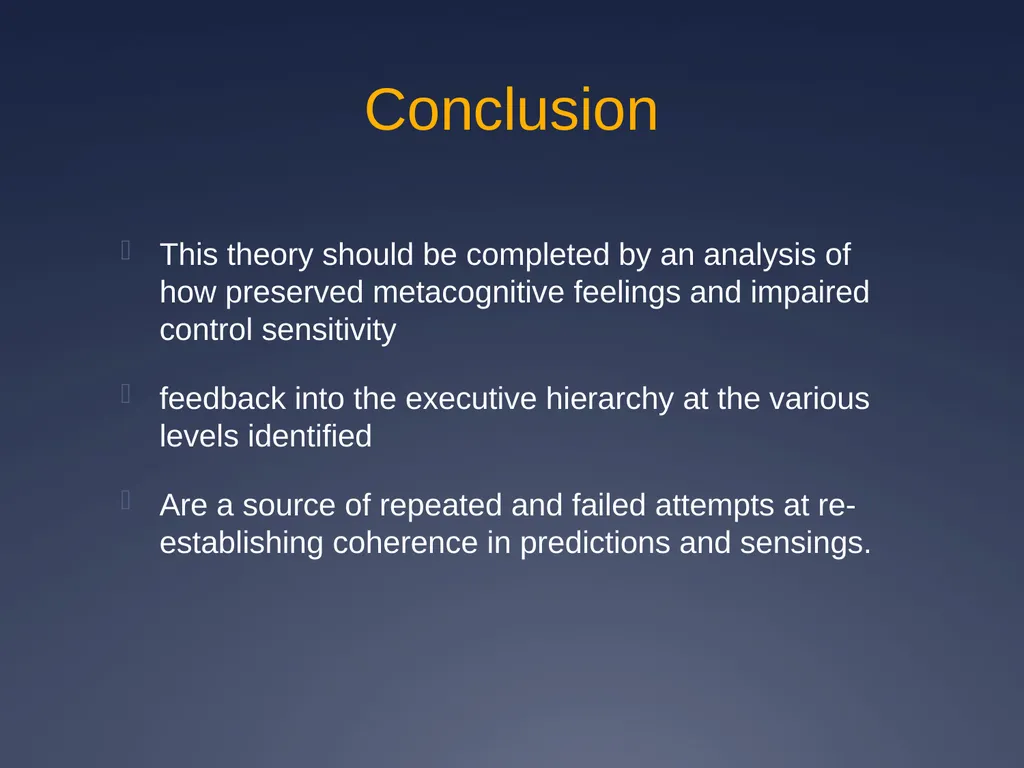 Does impaired metacognition contribute to - slide 53 of 55