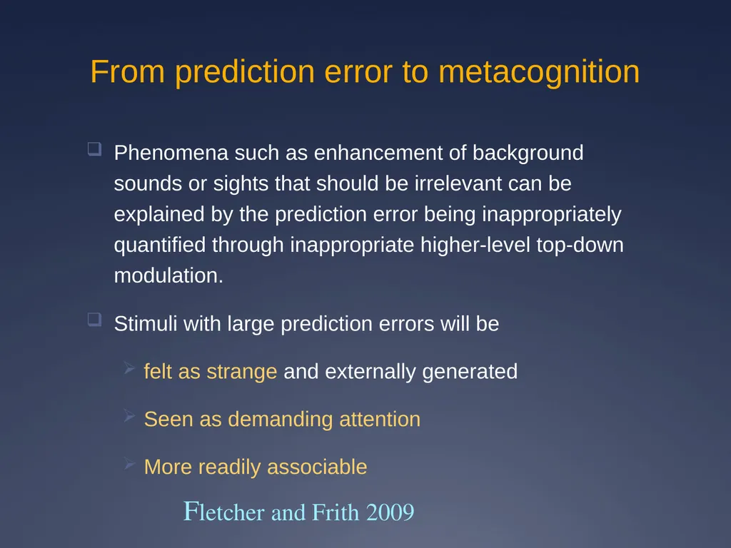 Does impaired metacognition contribute to - slide 36 of 55