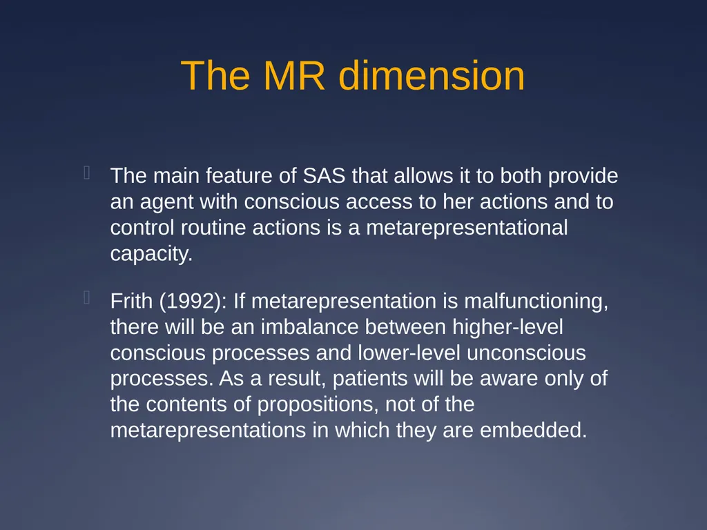 Does impaired metacognition contribute to - slide 10 of 55