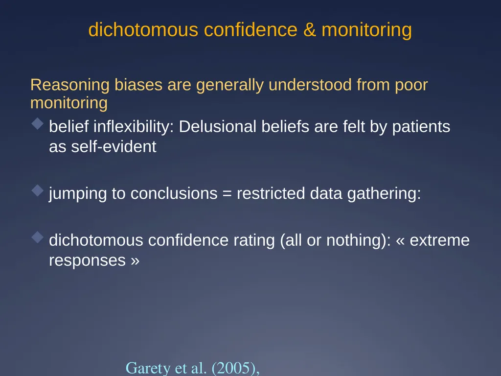 Does impaired metacognition contribute to - slide 41 of 55