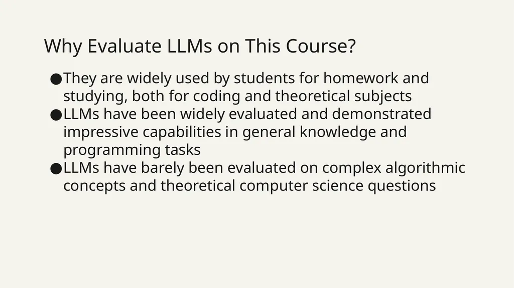 Evaluating Large Language Models on Computer - slide 4 of 15
