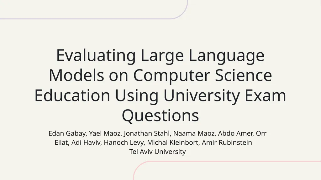 Evaluating Large Language Models on Computer - slide 1 of 15