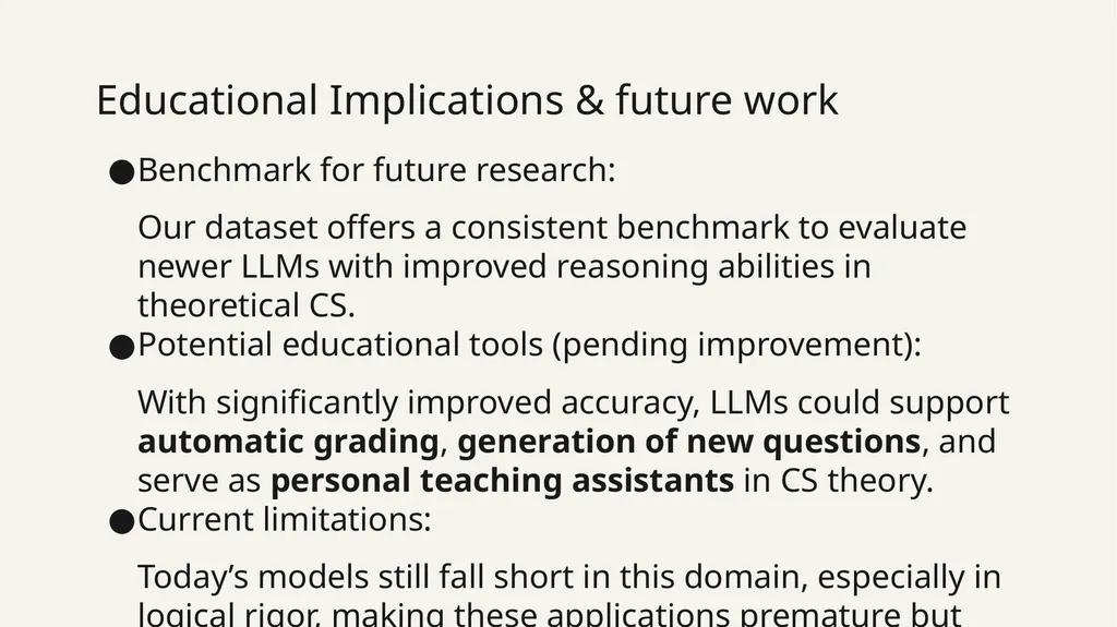 Evaluating Large Language Models on Computer - slide 15 of 15