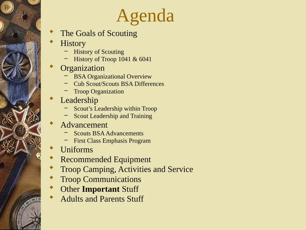 Scouts BSA New Parent Orientation Troops 1041 & - slide 2 of 37