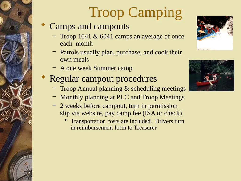 Scouts BSA New Parent Orientation Troops 1041 & - slide 24 of 37
