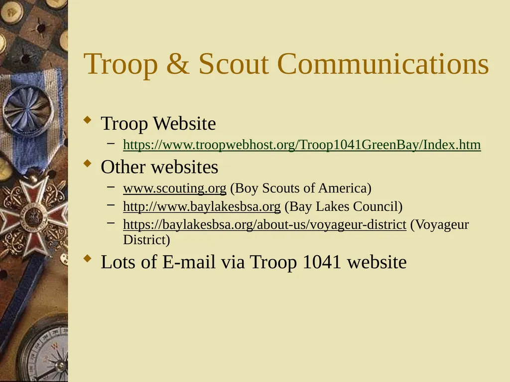 Scouts BSA New Parent Orientation Troops 1041 & - slide 27 of 37