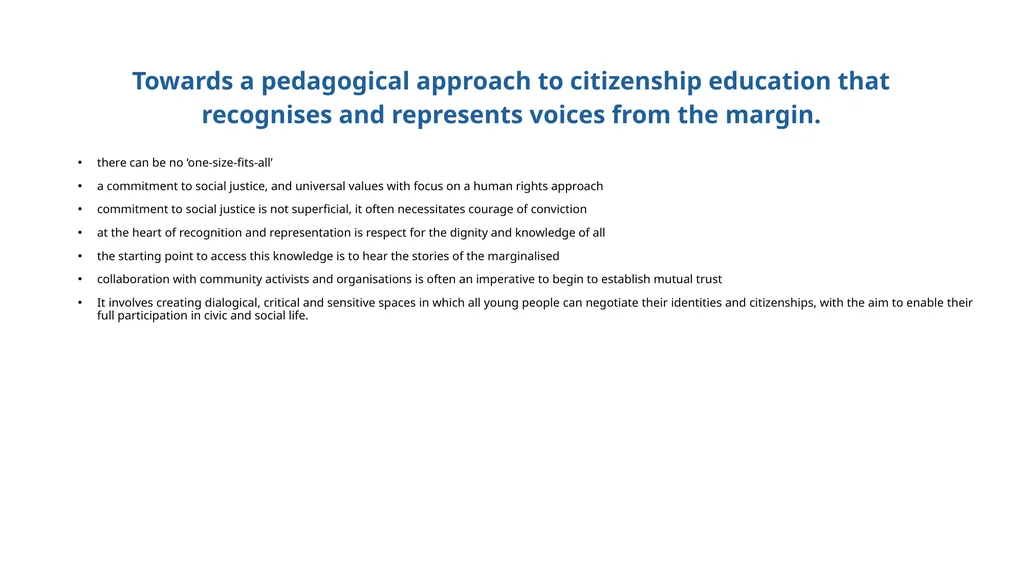 Recognition and representation of citizenship in - slide 10 of 10