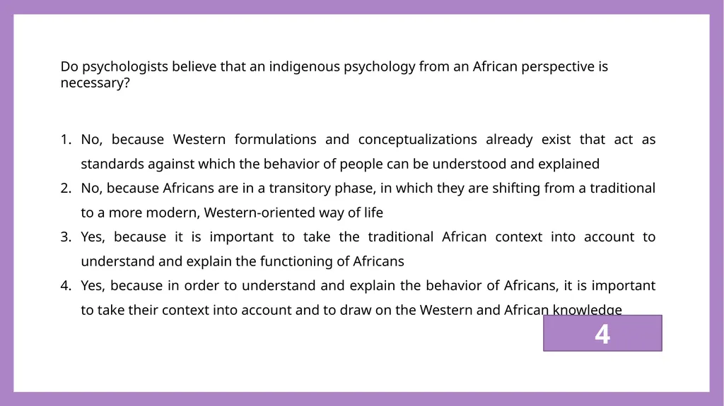 African Perspectives PYC2601 Which of the - slide 37 of 64