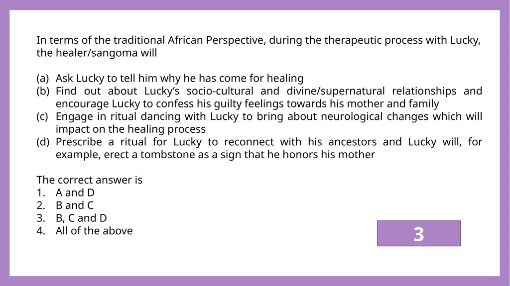 African Perspectives PYC2601 Which of the - slide 26 of 64