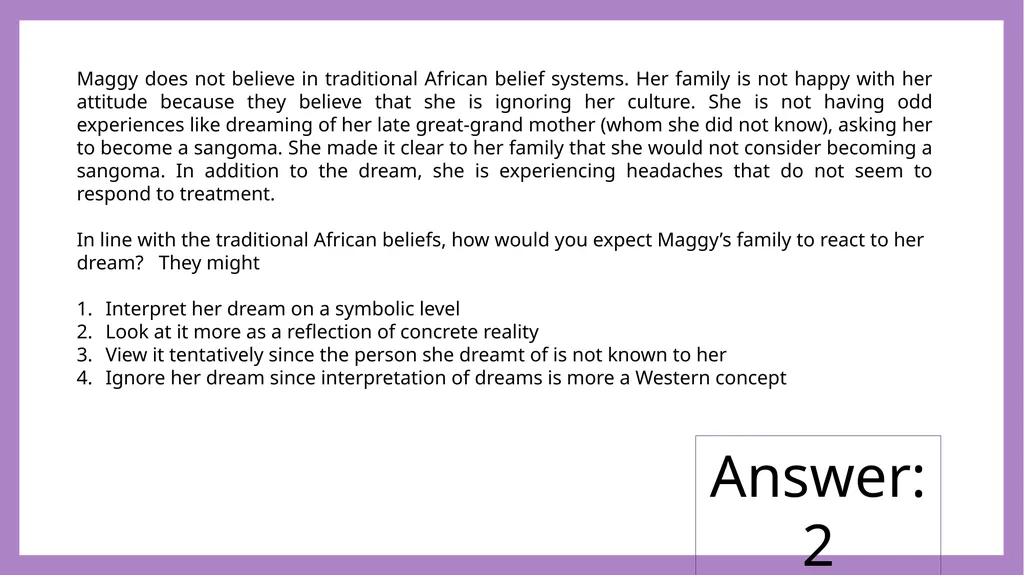 African Perspectives PYC2601 Which of the - slide 44 of 64