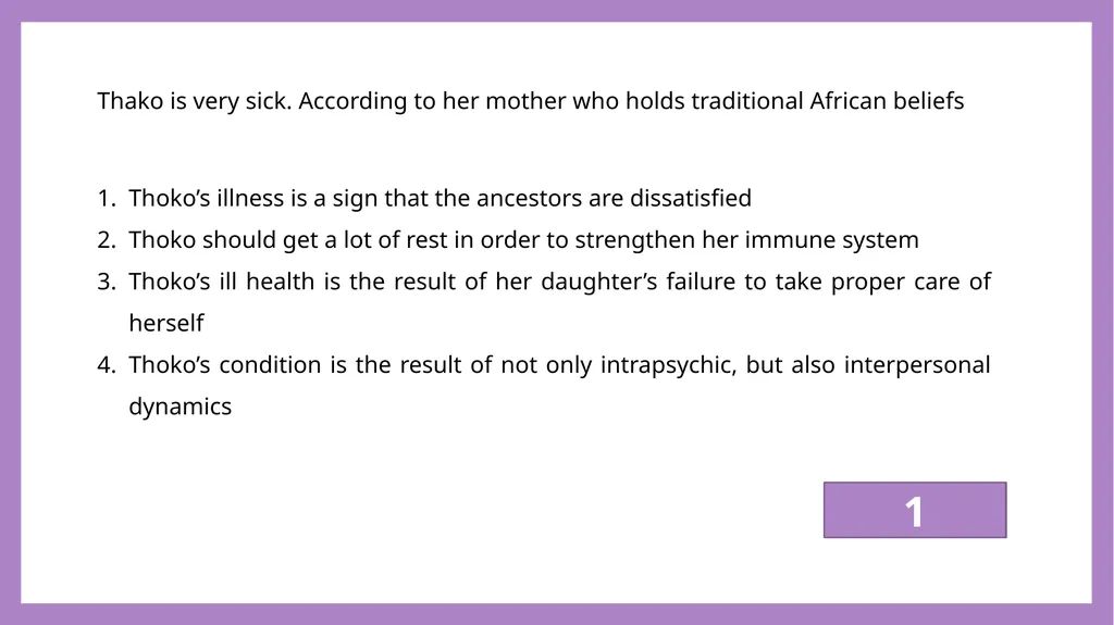African Perspectives PYC2601 Which of the - slide 30 of 64