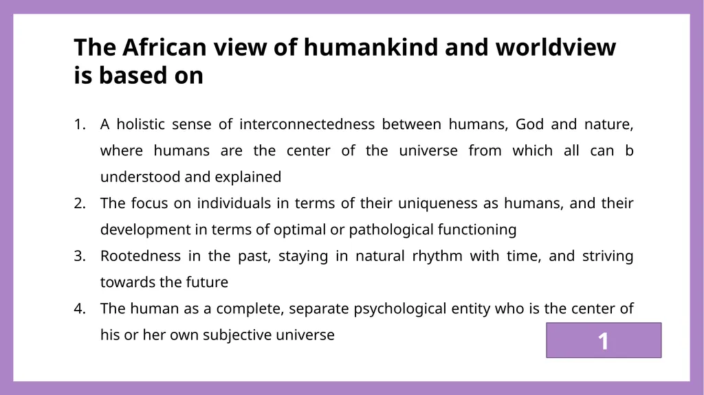 African Perspectives PYC2601 Which of the - slide 28 of 64